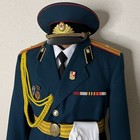 Rare 1976-89, soviet M69 construction troops afghan war military parade uniform.