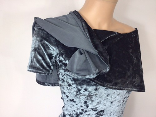 Boohoo Velvet Dress Womens 4 NEW - Picture 3 of 8