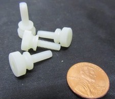 Nylon Plastic Thumb Screw, 8-32 x 1/2" Length, 11/32" Shoulder Dia, 50 Pc