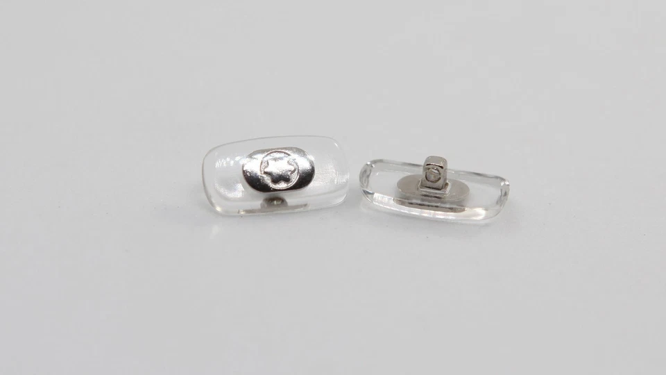 NUEVAS almohadillas nasales atornillables de repuesto para gafas MontBlanc gafas de sol plateadas Foto 3 de 4