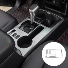 Silver Center Console Gear Shift Box Panel Decor Cover Trim For 4Runner 2010+