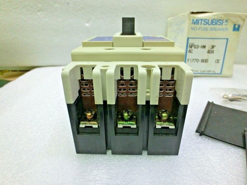 Mitsubishi NF63-HW 3P No-fuse Circuit Breaker,AC40A,Pole3P 690V 6KV,Unused&95533 - Picture 3 of 9