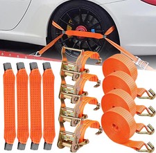 4x Spanngurt Autotransport 50mm 5t 5000kg Zurrgurt Radsicherung Reifengurt