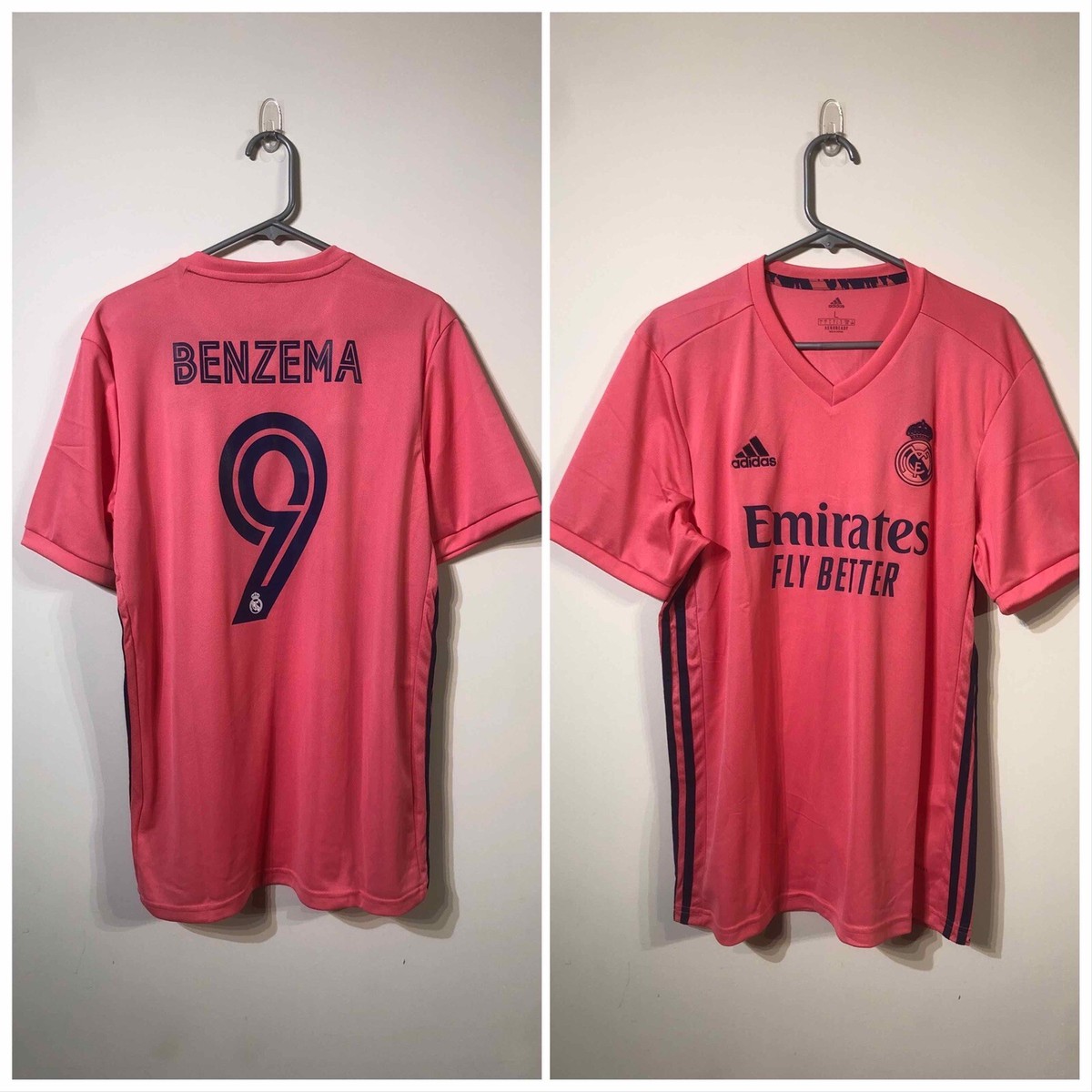 Camiseta retro Real Madrid 2020-2021 Rosa benzema