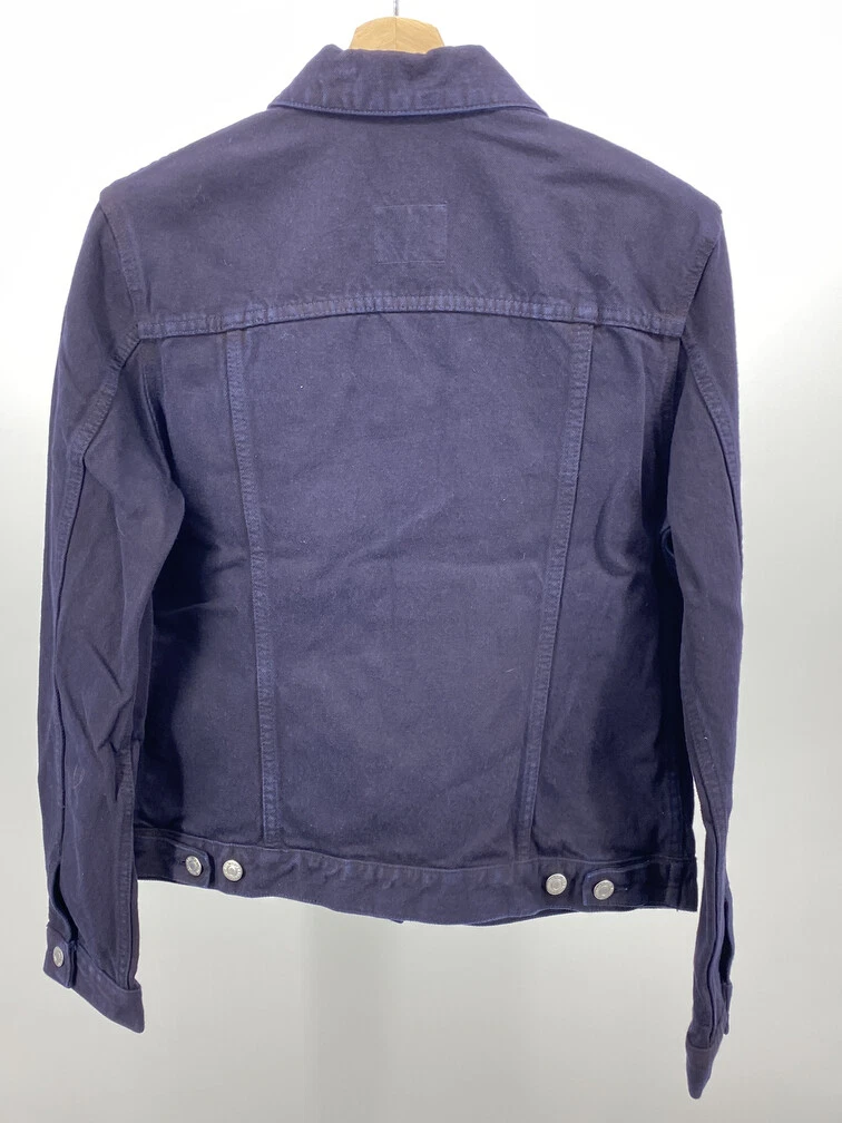 Blue saint overdyed denim jacket cheap