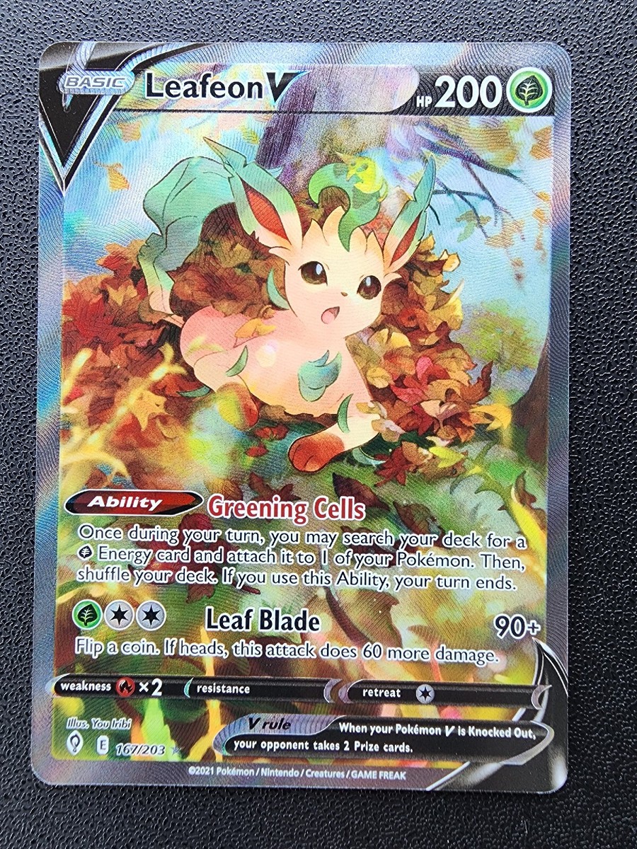 Pokémon - Leafeon V Alternate Art - Evolving Skies 167/203 Mint/NM