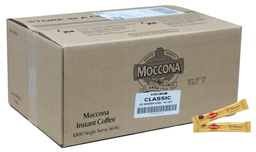 Moccona Classic Medium Roast Freeze Dried Instant Coffee 1,000 Sticks 1.7kg Net  - Picture 1 of 4