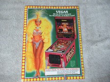 original ad  11- 8.5 vegas gottlieb  pinball ...