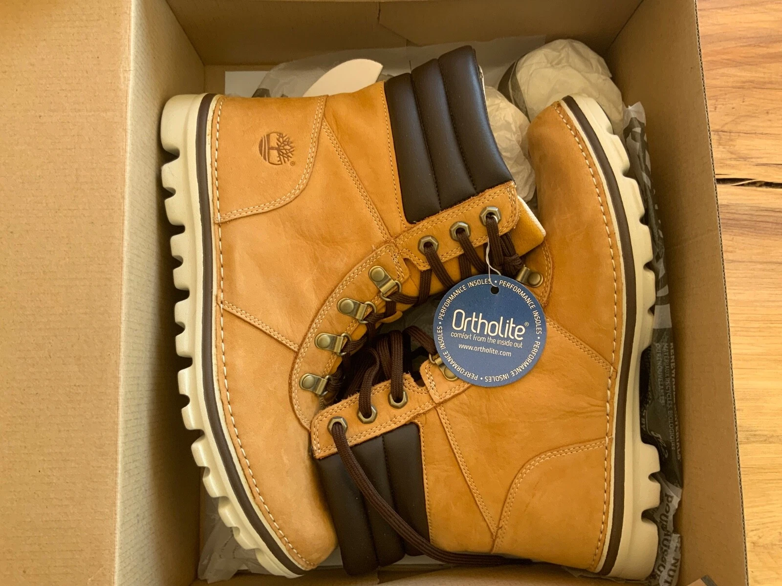 Stivali stringati donna Timberland Conant 6in grano taglia 10 TB0A12BY nuovi con scatola