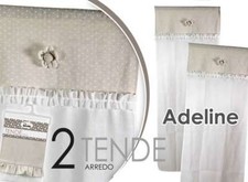 SET 2 TENDE ARREDO ADELINE DECORATE 60*240 CM COLORI ASSORTITI ECC-707087