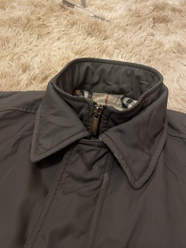 burberry london winter jacket coat nova check COTTON overcoat men's BROWN sz M - Picture 10 of 17