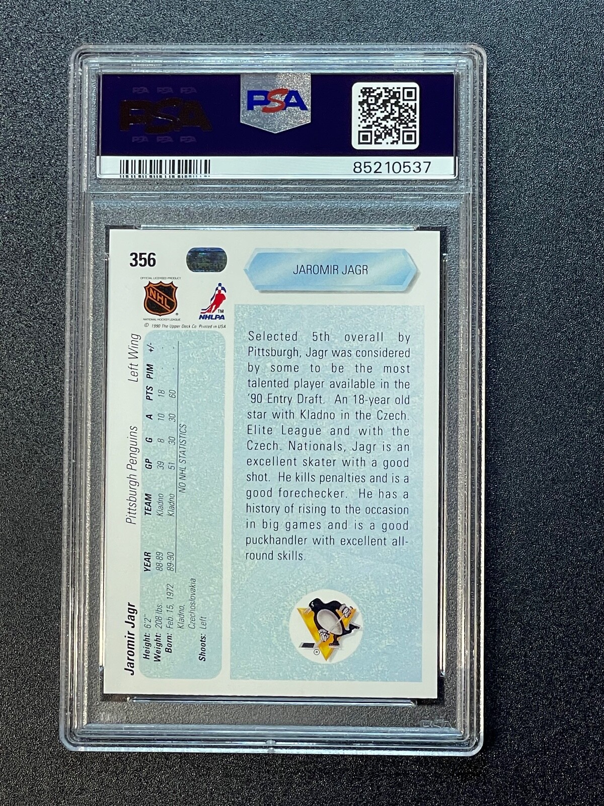 1990 Upper Deck Jaromir Jagr Rookie Card PSA 9 Mint EBay 1990-upper-deck-jaromir-jagr-rookie-card-psa-9-mint-ebay