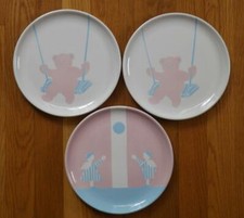 3 Childrens Plates by Marais Poteries France 8 1/4" EXC