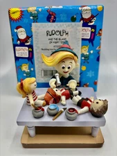 Rudolph And The Island Of Misfit Toys Enesco 2001 Hermey and Dolls 875252