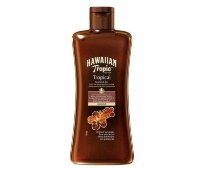 ✅ Hawaiian Tropic Tropical Bräunungsöl Tanning Oil Sonnenöl LSF 0, 200 ml ✅