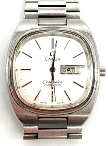 OMEGA Seamaster Day Date 166.0213 Automatic Wristwatch Silver Men's 32.6mm  - Zdjęcie 1 z 8
