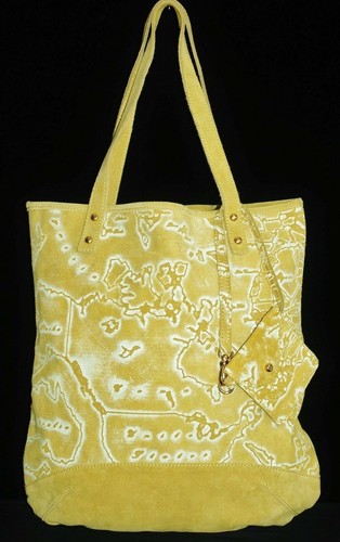 Alviero Martini 1A Classe Women's Bandana Tote Bag Geo Map Suede | eBay