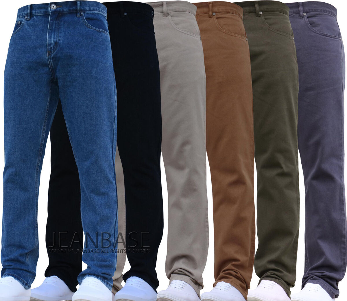 MENS STRAIGHT LEG JEANS Heavy Work Denim Pants Smart All MENS STRAIGHT LEG JEANS Heavy Work Denim Pants Smart All