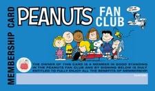 THE PEANUTS FAN CLUB MEMBERSHIP CARD - CUSTOM FANTASY CARD