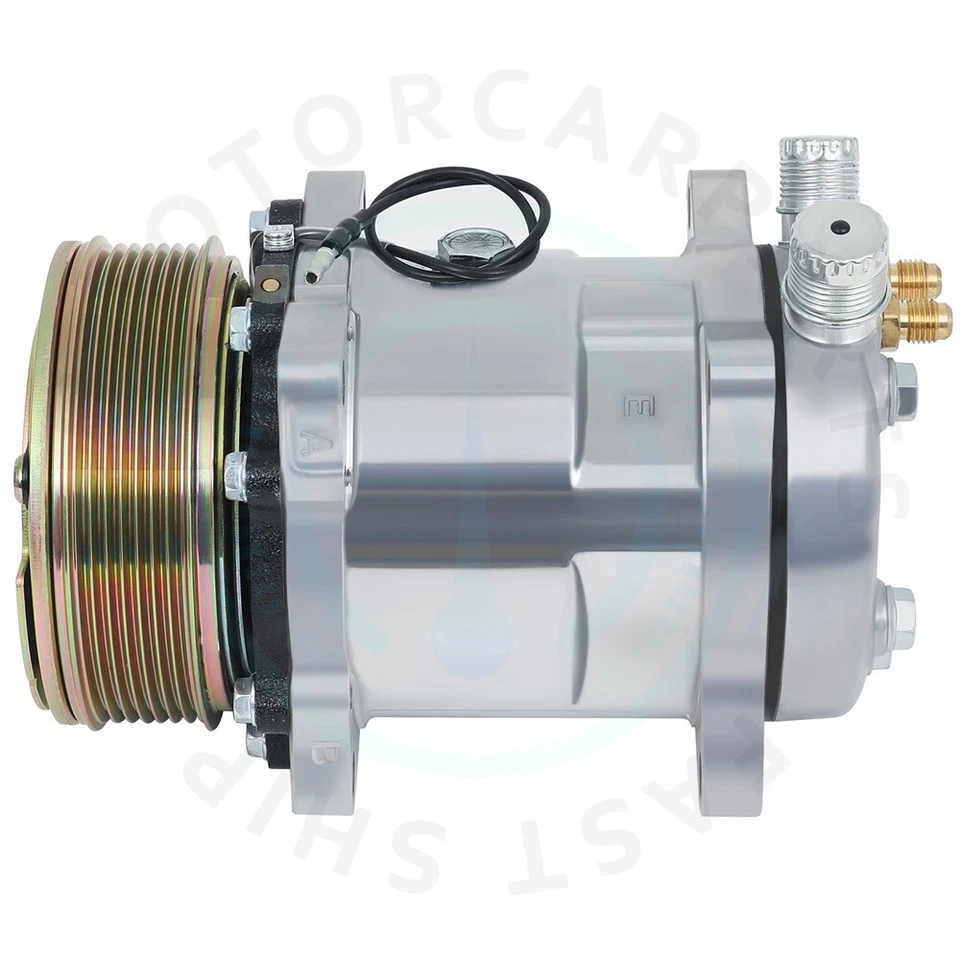 AC Compressor Fit For 1985-1986 Jeep Cherokee 2.1L CJ7 1987-1990 Wrangler 4.2L - Image 4 of 4