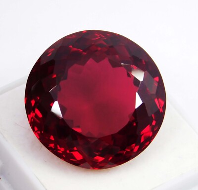 Certified 42.05 Ct Natural BURMA Pigeon Blood Red Ruby Unheated Loose Gemstone