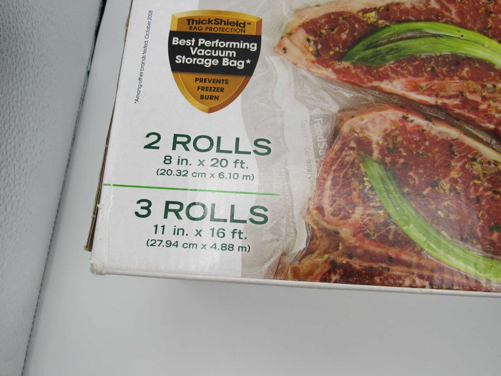 FoodSaver Vacuum HeatSeal Rolls Combo Pack, Two 8" Rolls and Three 11