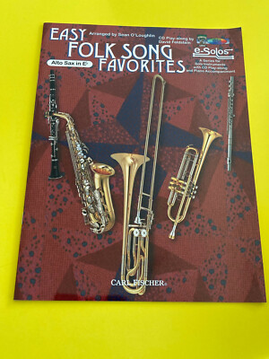 Easy Folk Song Favorites, Alto Sax, Play-Along, Book/CD Set