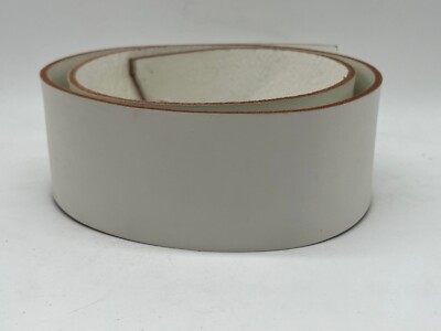 White Vegetable Tanned Leather Belt Blank 8-11oz