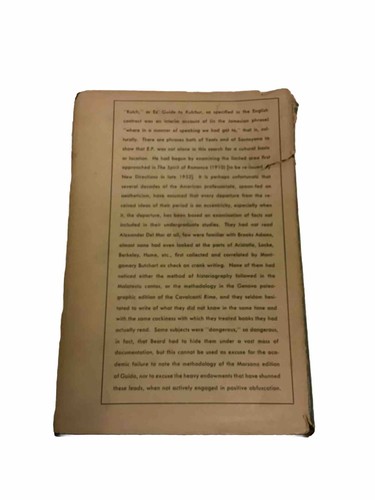 Guide to Kulchur by Ezra Pound 1952 New Directions. HC/DJ. - Foto 12 di 22