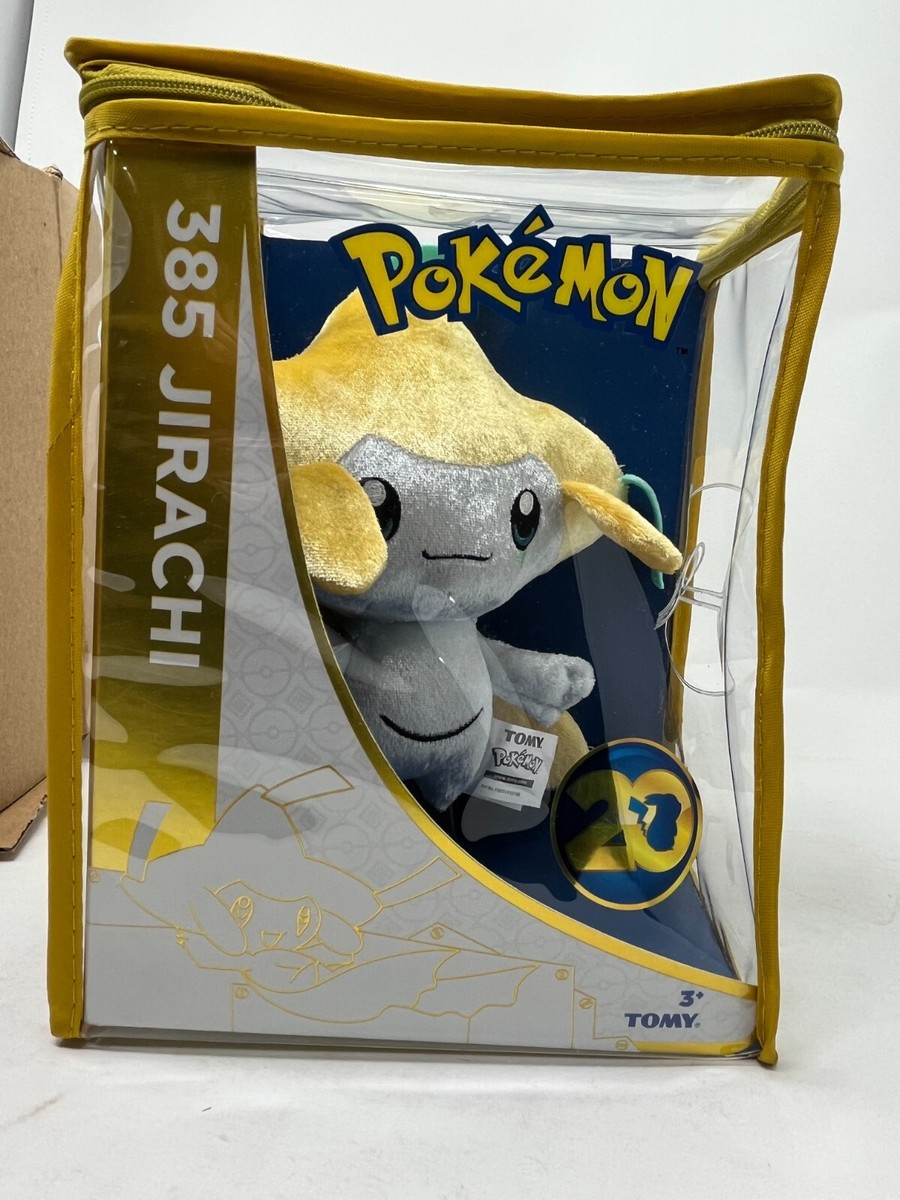 Pokemon 20th Anniversary Jirachi #385 Tomy Plush Toy w/ Zipper