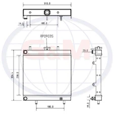 Radiator for CATERPILLAR Mini Excavator  11890