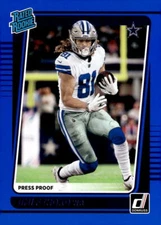 2021 Donruss #292 Simi Fehoko Press Proof Blue