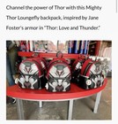 Thor: Love And Thunder Mini Backpack Loungefly NEW! Marvel w/ Thor Ears Headband — photo 9