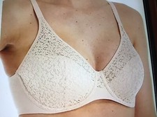 NEW CHANTELLE, NORAH 3PT UW CUP COMFORT BRA, 13F1, 30DD NUDE, LACE OVERLAY