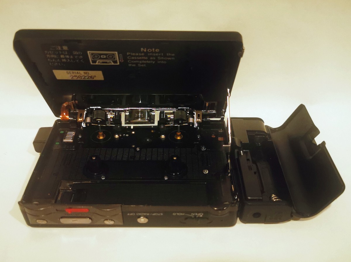 vintage Sony Walkman WM-F707 w/ case & accessories - for parts