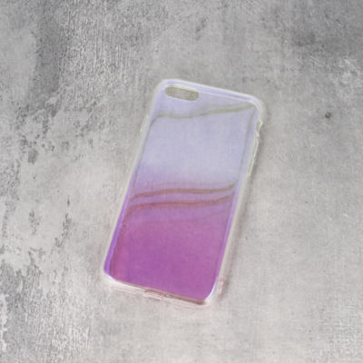 ^ Ombre Gradient Transparent Handy Schale HÜLLE Case Rosa Huawei Y6 2018  