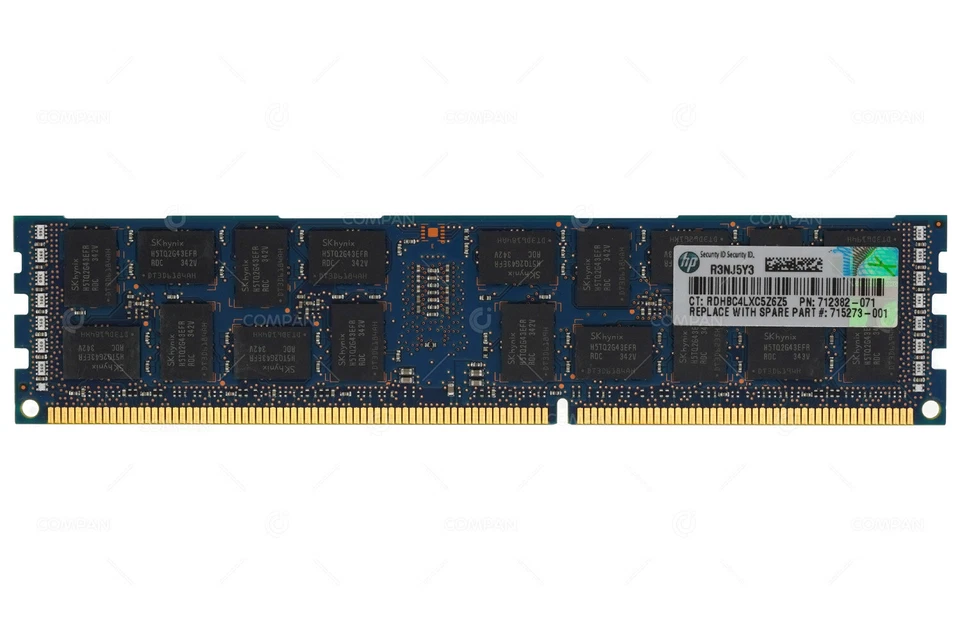 712382-071 HP DDR3 8GB 2RX4 PC3-14900 1866MHZ RDIMM - Immagine 3 di 4