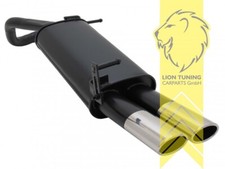 Sportauspuff Endschalldämpfer für VW Polo 9N 9N3 2 x 85/58mm SR-Design