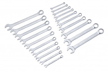 32 PCE METRIC / IMPERIAL ASSORTED SPANNER SET CHROME VANADIUM LIFETIME WARRANTY - Image 5