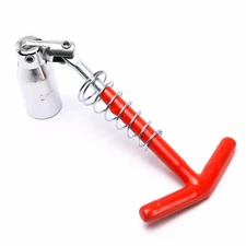 21mm Ignition Spark Plug Removal Tool T-Handle Flexible Spanner Socket Wrench US