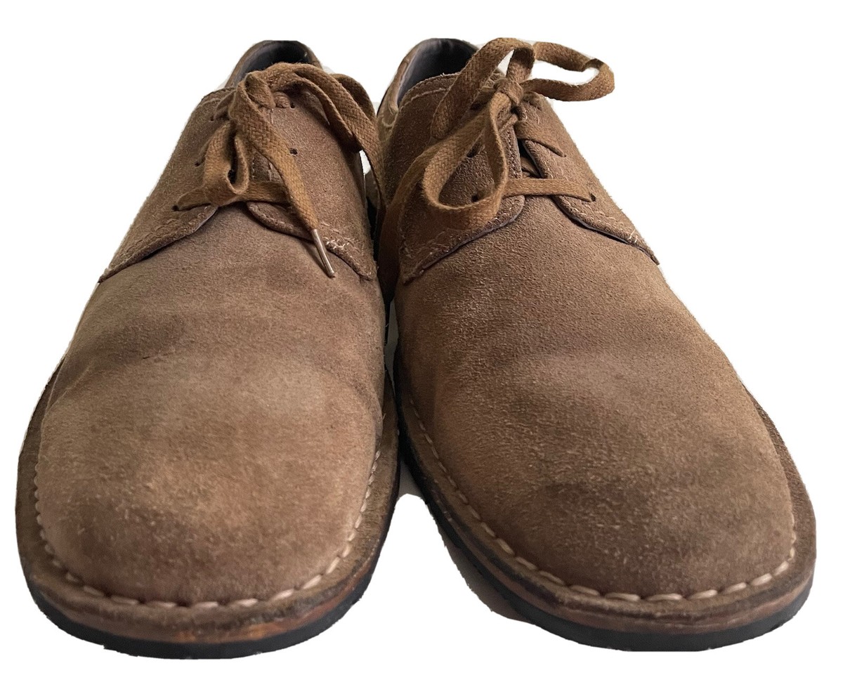 John Varvatos Star USA Men Derby Plain Toe Brown Suede Dress  display picture 1