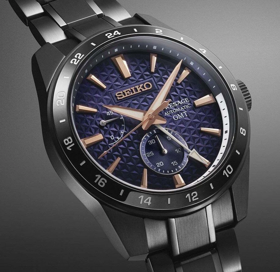 SEIKO PRESAGE SARF023 Sharp Edged Series Limited Edition GMT Automatic Watch