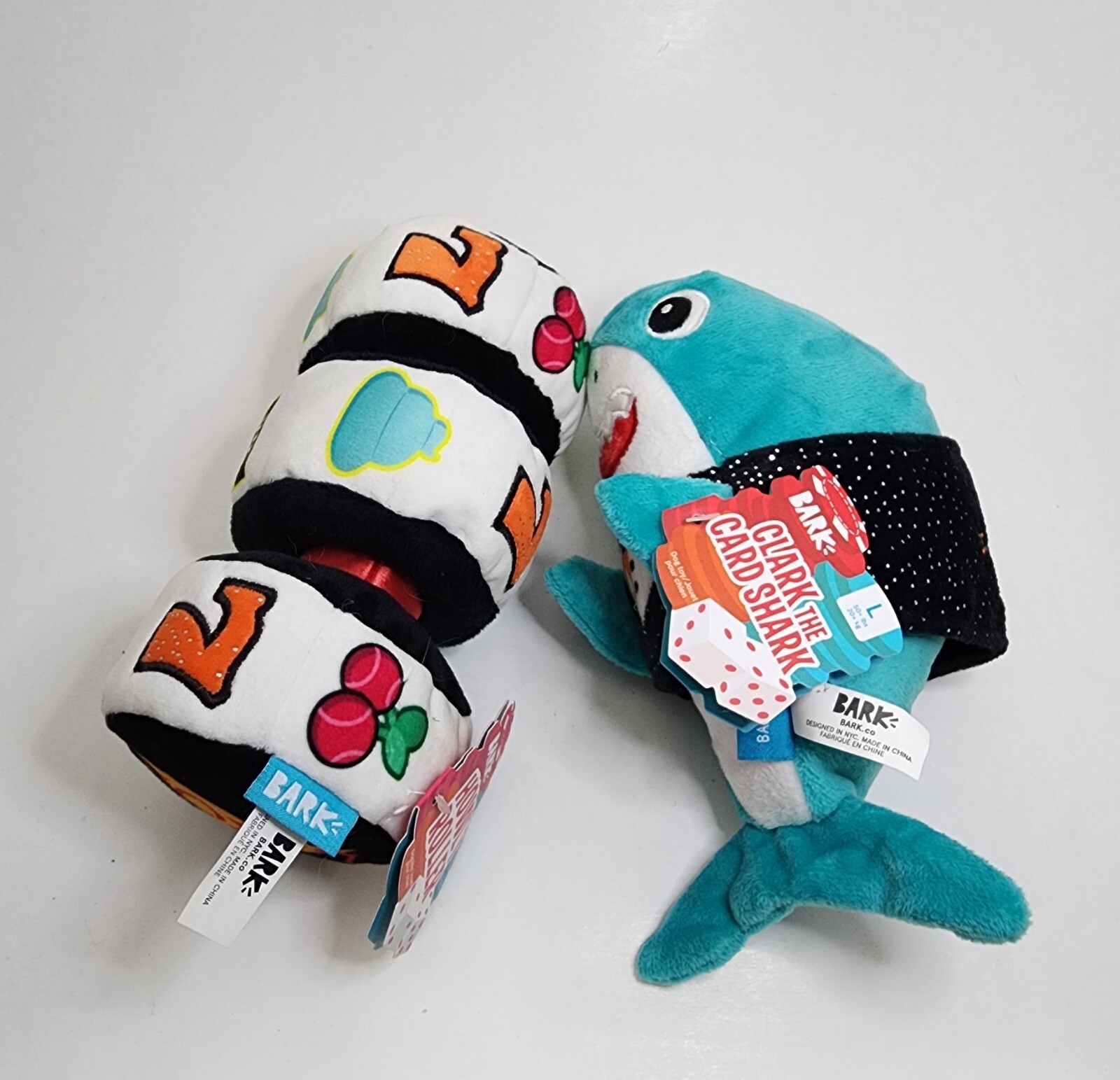 BarkBox Howly Roller & Clark the Card Shark Dog Toy, Casino Jackpawt, L