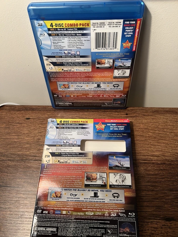 The Lion King Diamond Edition Blu-ray 3D + Blu-ray + DVD + Digital Copy Target - Image 3 of 4