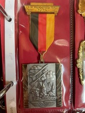 Roth - Medal z widokiem na miasto i samolotem Bundeswehry - Dzień wędrówki 1975