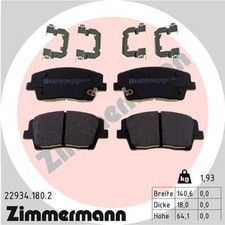 ZIMMERMANN Bremsbeläge Bremsbelagsatz Bremsklötze Vorne 22934.180.2