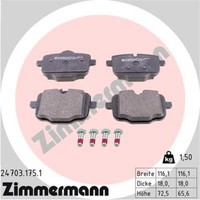 Zimmermann BremsbeläGe Bremsbelegsatz Hinten FüR BMW 5Er Touring