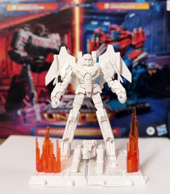 BLOKEES Transformers ONE Starscream With Megatron Tank  White Prototype Rare