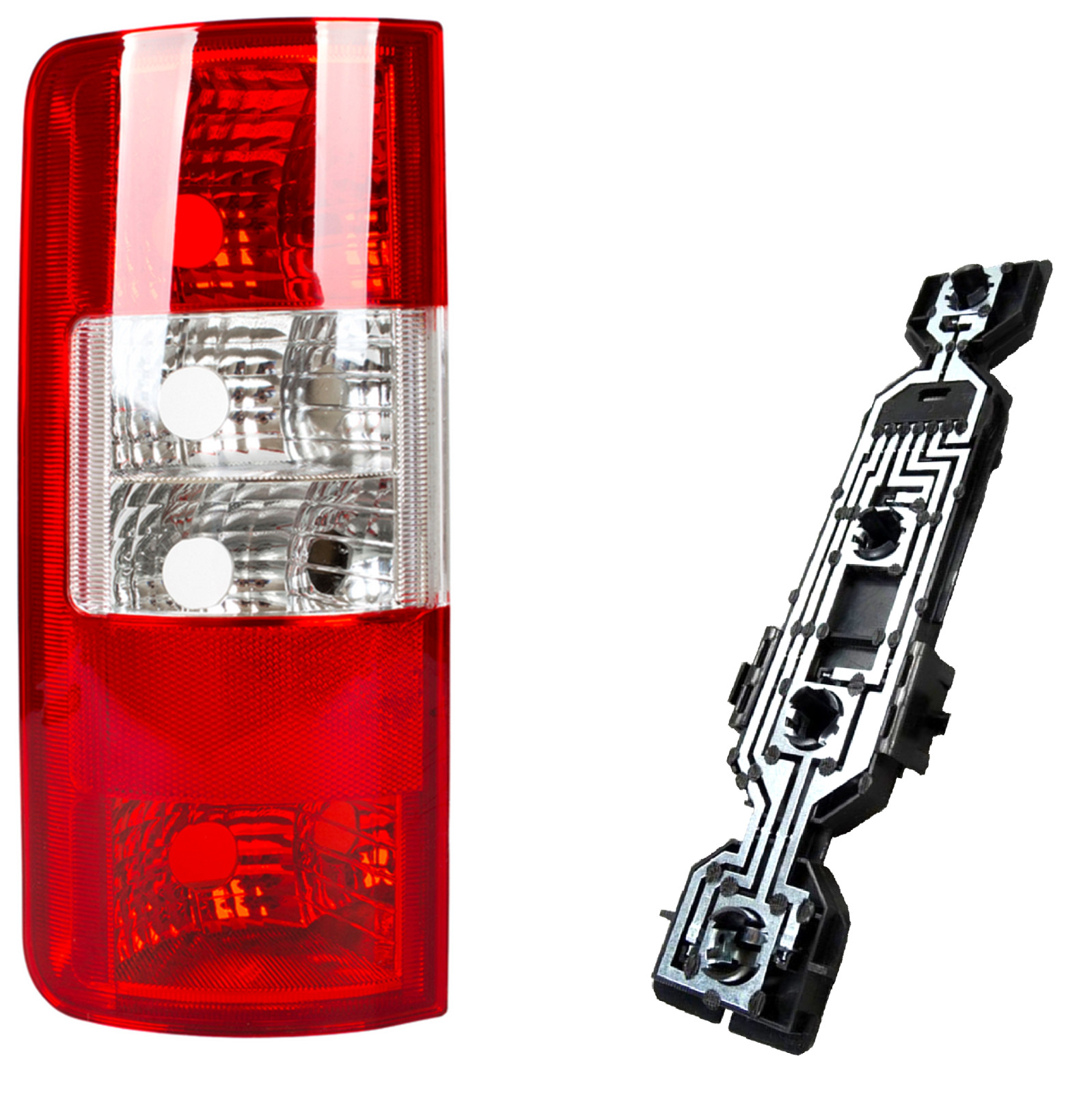 Optique de feu arrière gauche premium en polycarbonate pour Ford Tourneo Connect I