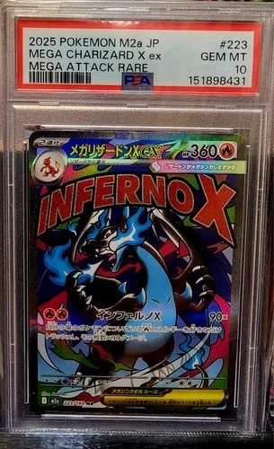 223/193 PSA 10 Mega Charizard X ex | M2a Mega Dream Ex #223 Mega Attack Japanese